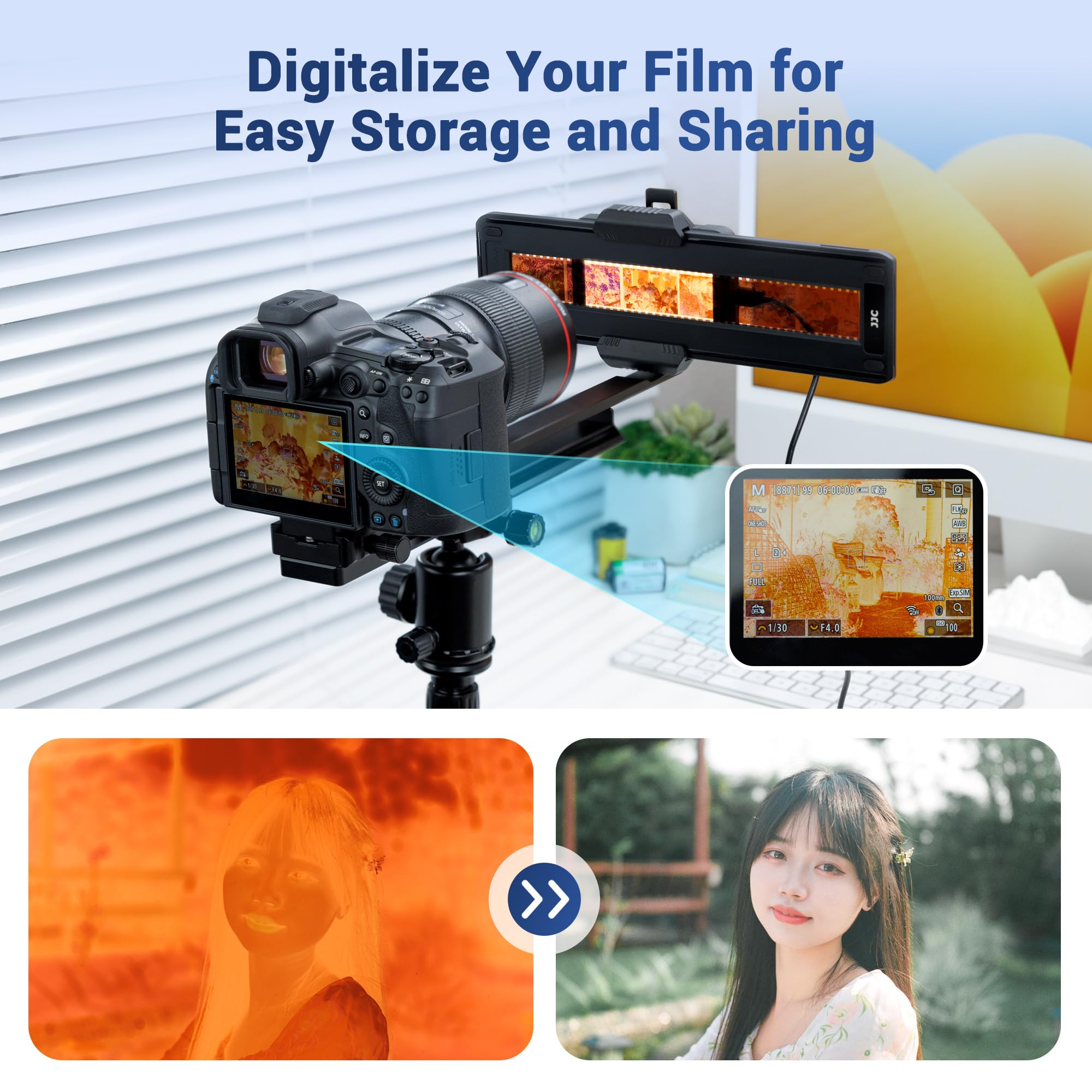 Digitalizador de negativos JJC para películas de 35 mm y - Imagen 3