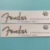Calcomanías de transferencia de agua con logo Fender para