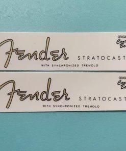 Calcomanías de transferencia de agua con logo Fender para
