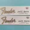 Calcomanías de transferencia de agua con logo de Fender J