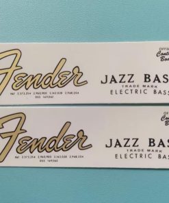 Calcomanías de transferencia de agua con logo de Fender J