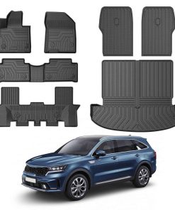 Tapetes para piso y protector de maletero Mixsuper para Kia