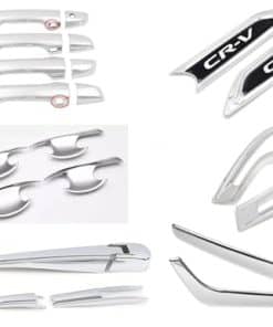 Conjunto de 19 Piezas de Molduras Cromadas para Exterior