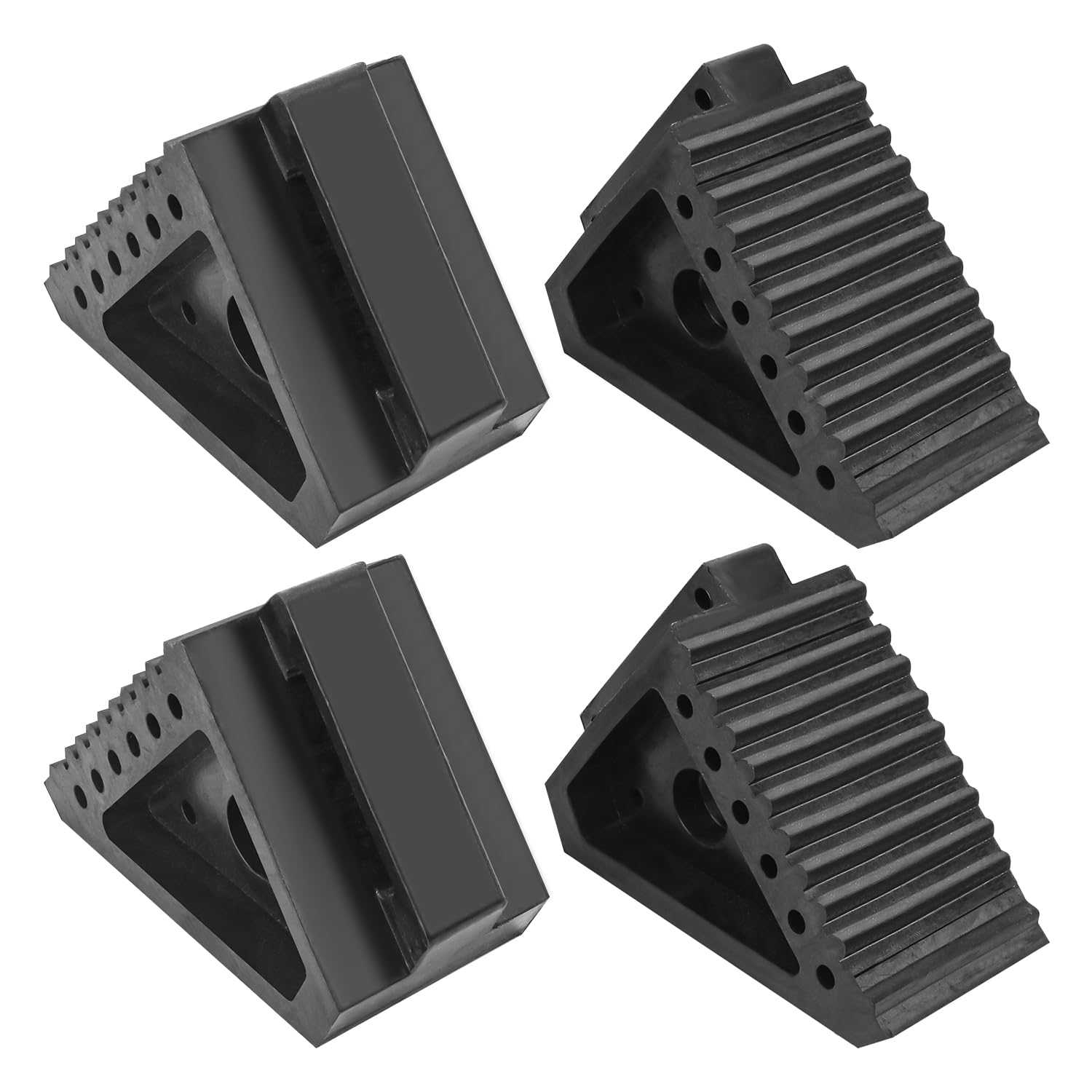 4 PCS Topes de Rueda de Servicio Pesado Biugaaufai - 8 x 4