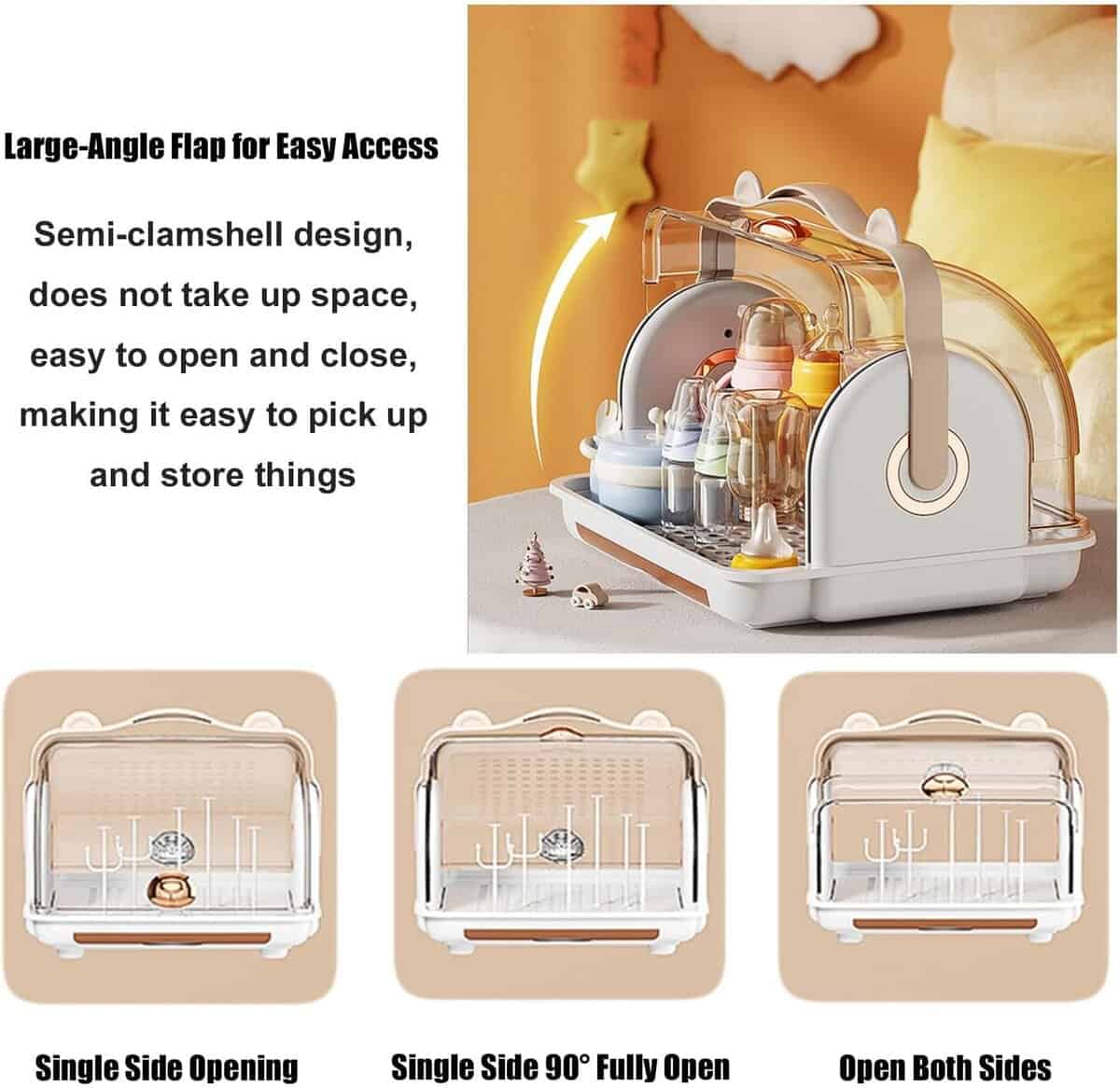 Almacenamiento de Rack Secado de Biberones para Bebés - Imagen 3