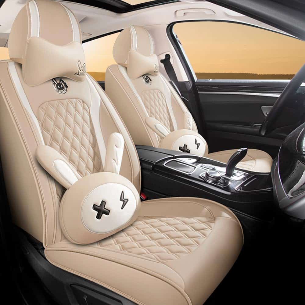 Juego de 5 Fundas de Asiento de Conejito Lindo BBKVF con