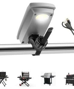 Luz de parrilla solar recargable, luz de barbacoa LED