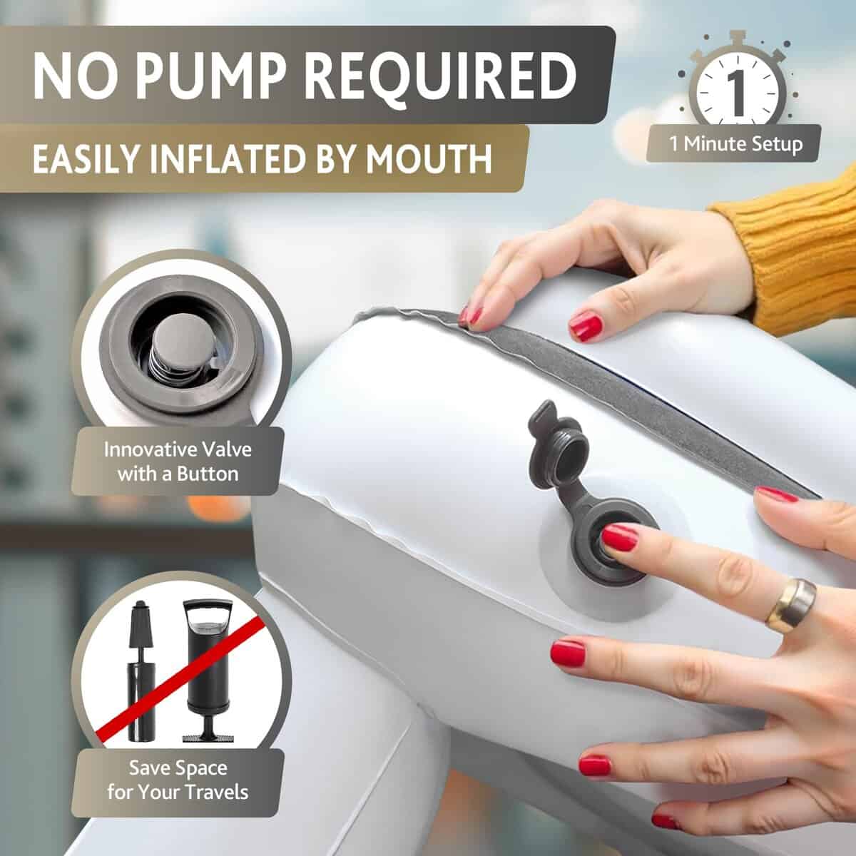 Cama de Avión para Niños LUMARA - Cama Inflable de Avión - Imagen 5