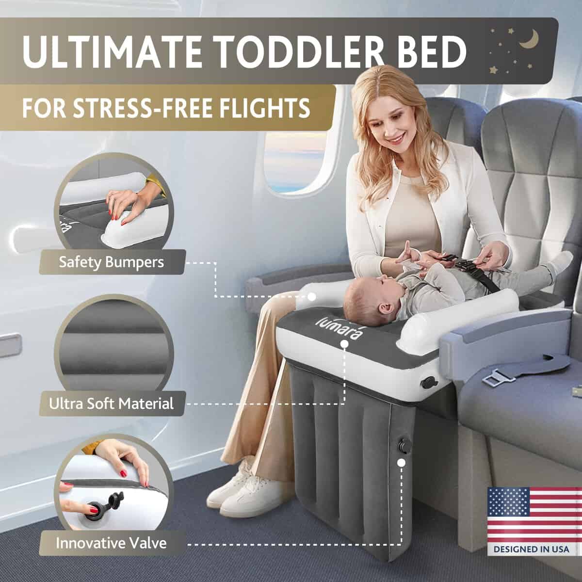 Cama de Avión para Niños LUMARA - Cama Inflable de Avión - Imagen 3
