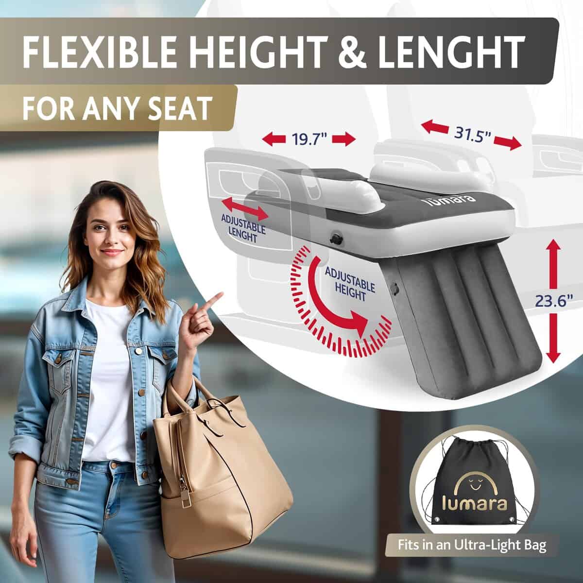 Cama de Avión para Niños LUMARA - Cama Inflable de Avión - Imagen 6