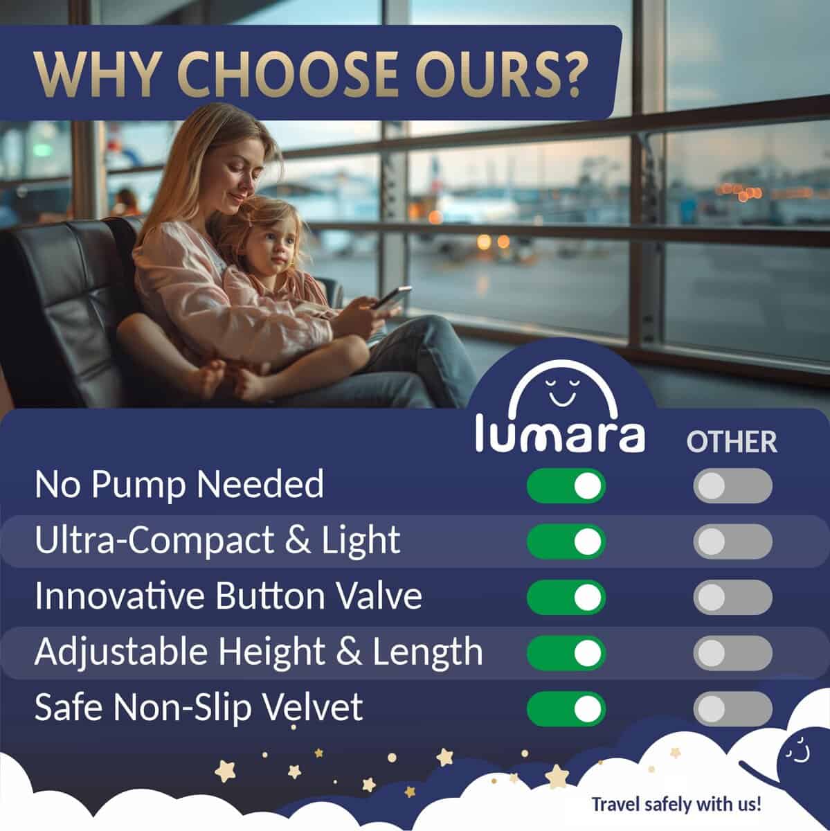 Cama Inflable de Avión LUMARA para Niños Pequeños - Asiento - Imagen 7