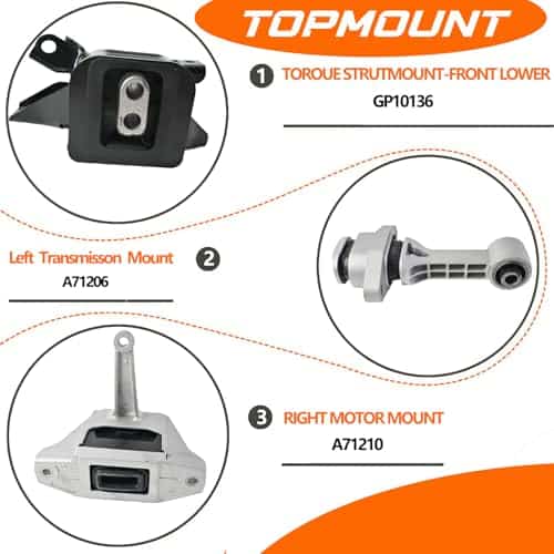 Juego de Soportes de Motor de Reemplazo Automotriz 48hao, - Imagen 3