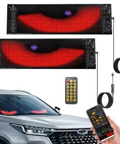 2pcs LED Eyes for Windshield, Luz de Ojos del Diablo para