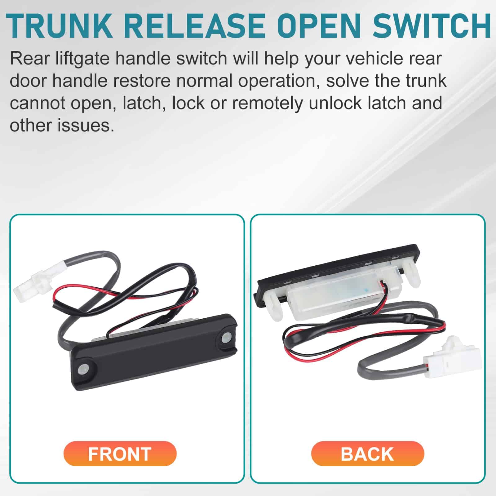 Manija de liberación del maletero trasero del coche ANDO - Imagen 7