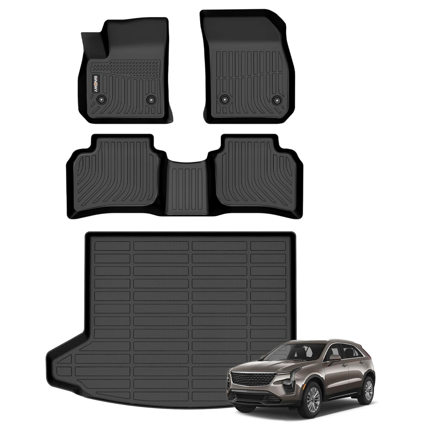 Tapetes para piso con forro para maletero GINOWY para