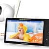 Monitor de Bebé HelloBaby 720P 5.5'' HD con Cámara y Audio,