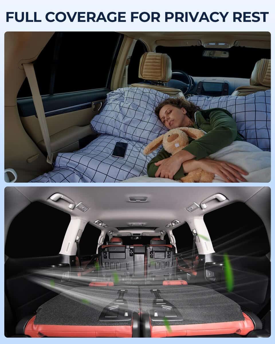 Set de 8 Parasoles para Ventanas de Coche para Toyota RAV4 - Imagen 4