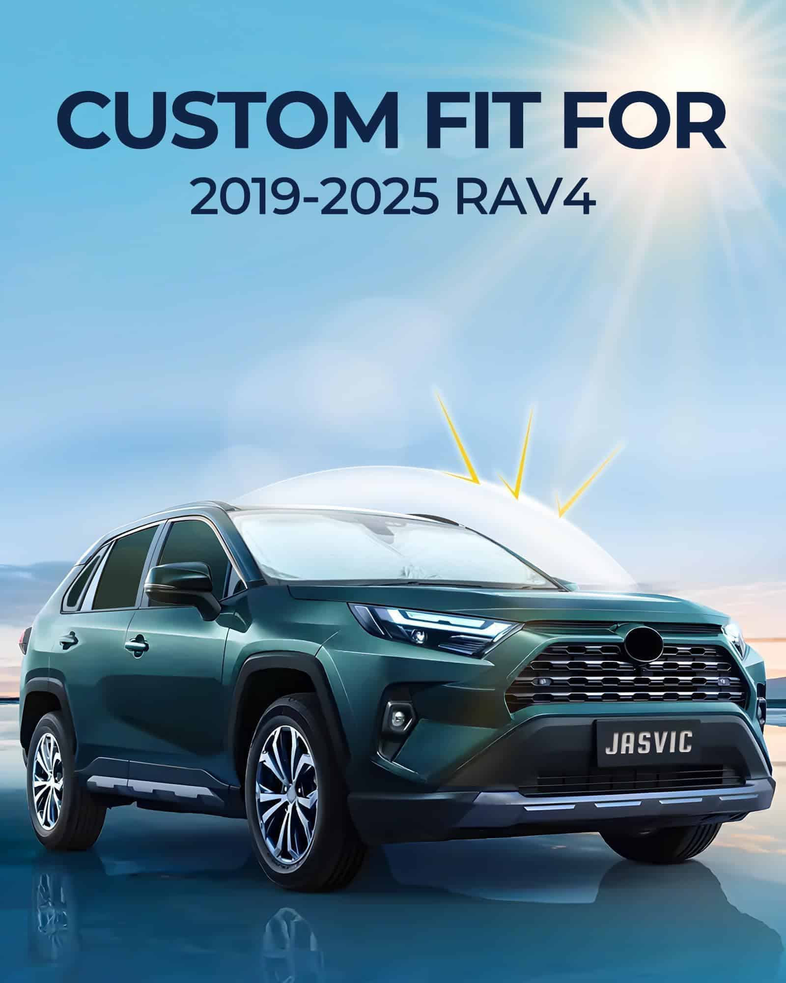 Set de 8 Parasoles para Ventanas de Coche para Toyota RAV4 - Imagen 7