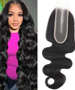 Cierre de Encaje de Cuerpo Onda 2x6 HD Transparente Peluca