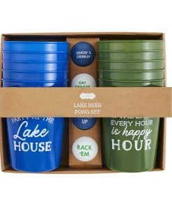 Set de Beer Pong en el Lago 16 oz | Pelota de 1 1/2" Dia,