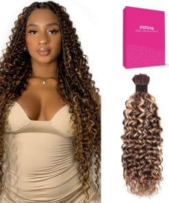 Cabello humano trenzado Boho Braids sin nudos, 18 pulgadas,