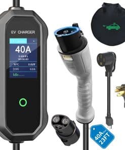 Cargador portátil de estación de carga EV de 40 amperios