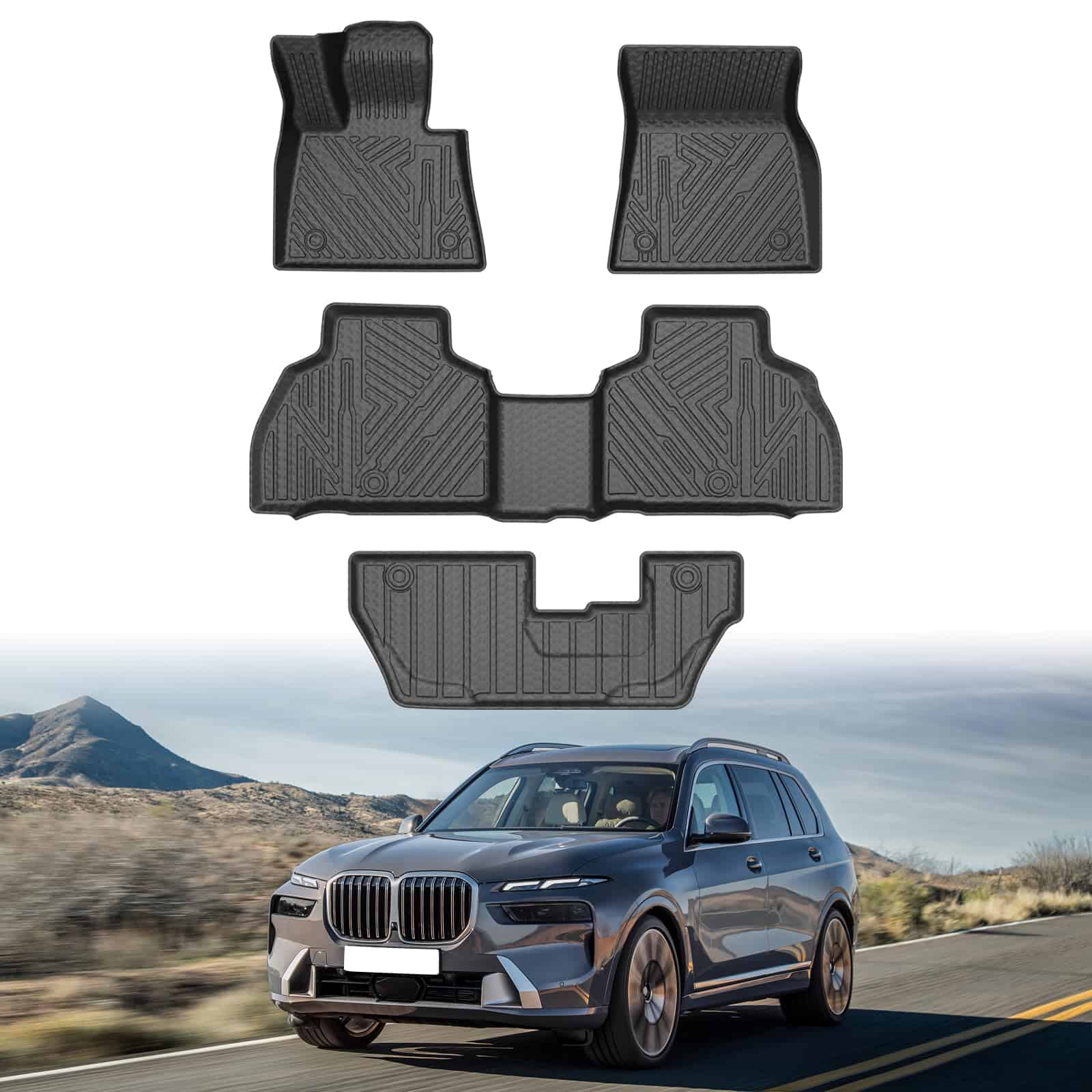 Tapetes Mixsuper para 2019-2025 BMW X7, Solo para Modelos