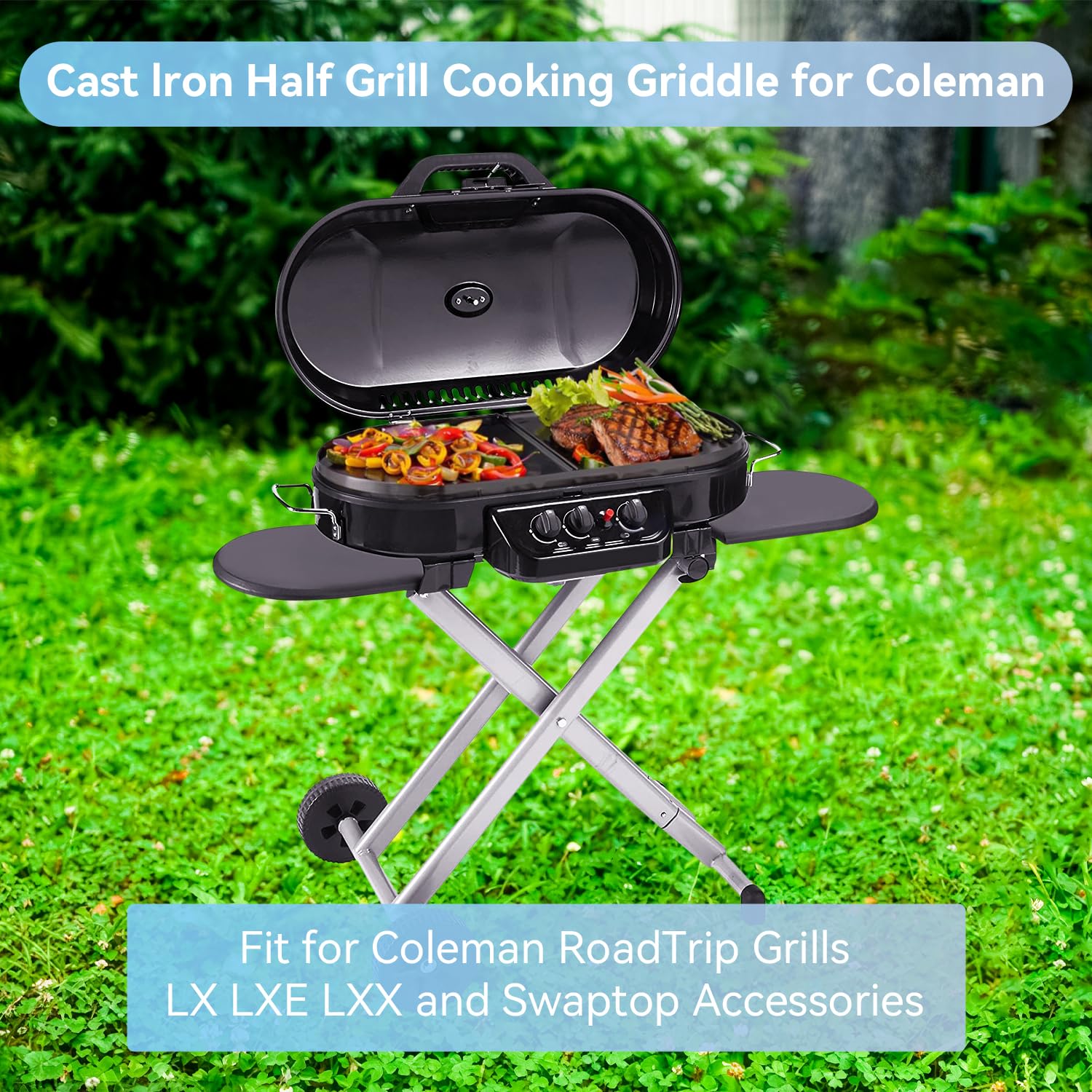 13 x 12.4" Plancha de Hierro Fundido para Coleman Roadtrip - Imagen 4