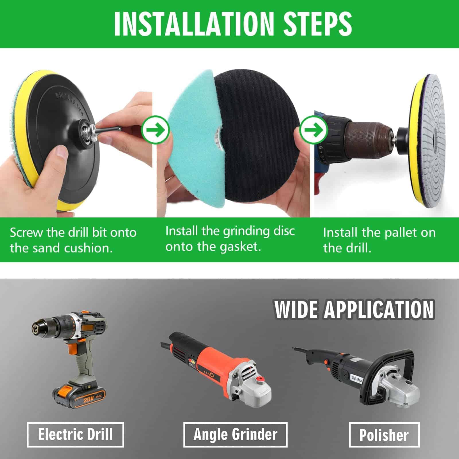 8PCS Juego de Almohadillas de Pulido de Diamante de 6 - Imagen 6