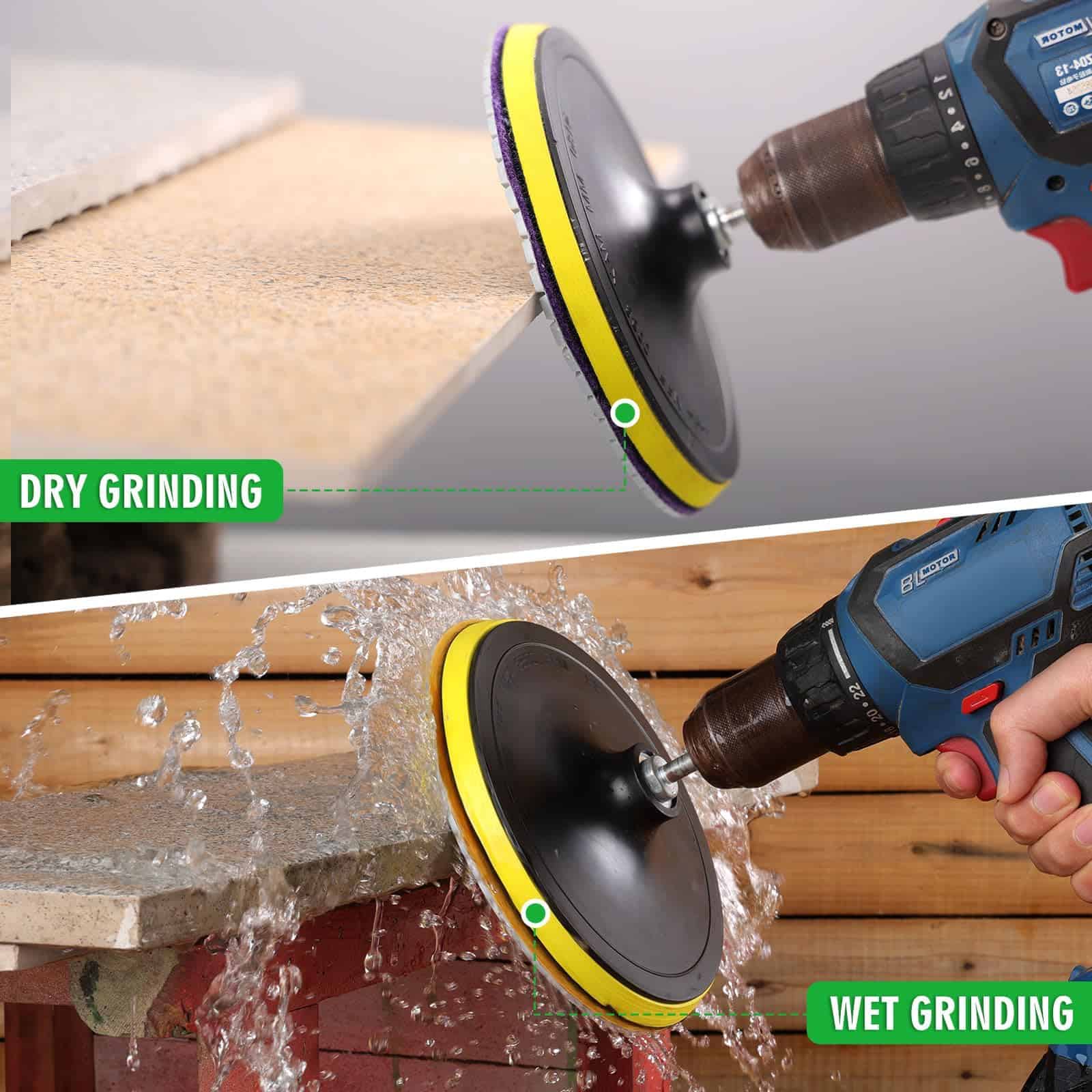 8PCS Diamond Polishing Pads 7 Inch, Kit de Herramientas de - Imagen 4