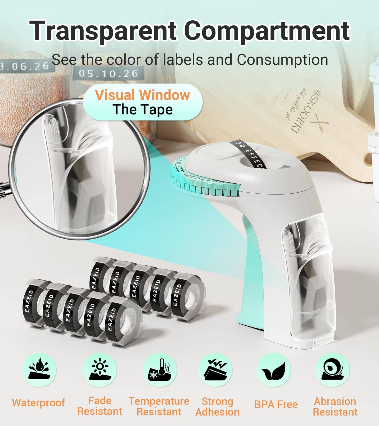 Máquina de etiquetado EazeID con cintas en relieve, Máquina - Imagen 9