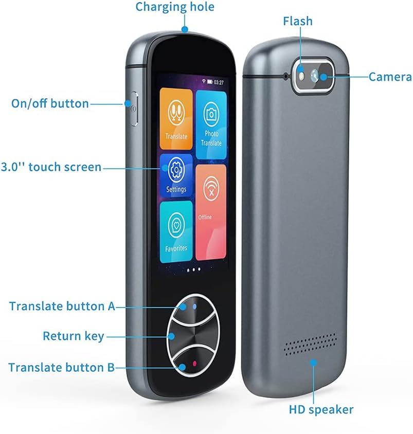 Traductor de Idiomas Portátil con Traducción de Voz en - Imagen 3