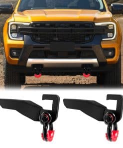 Soporte de gancho de remolque delantero y anilla compatible