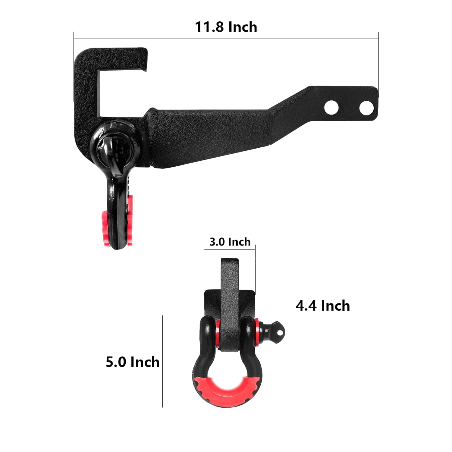 Soporte de Montaje de Gancho de Remolque Delantero y Anillo - Imagen 8
