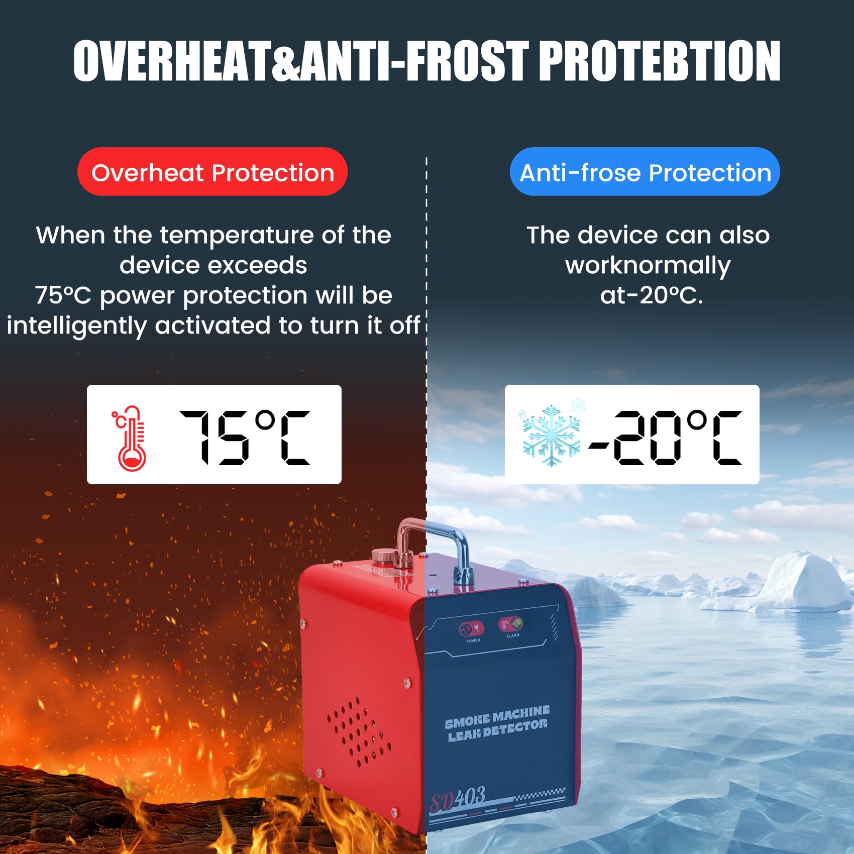 Máquina de Humo Mejorada Detector de Fugas Automotriz, - Imagen 8