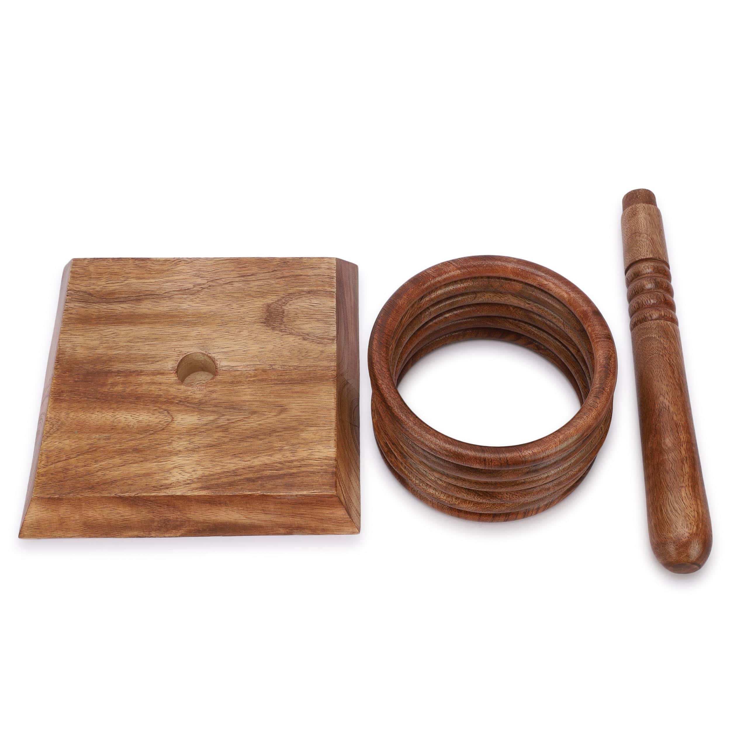 Juego de Anillos de Madera Ajuny para Niños - Juego - Imagen 4