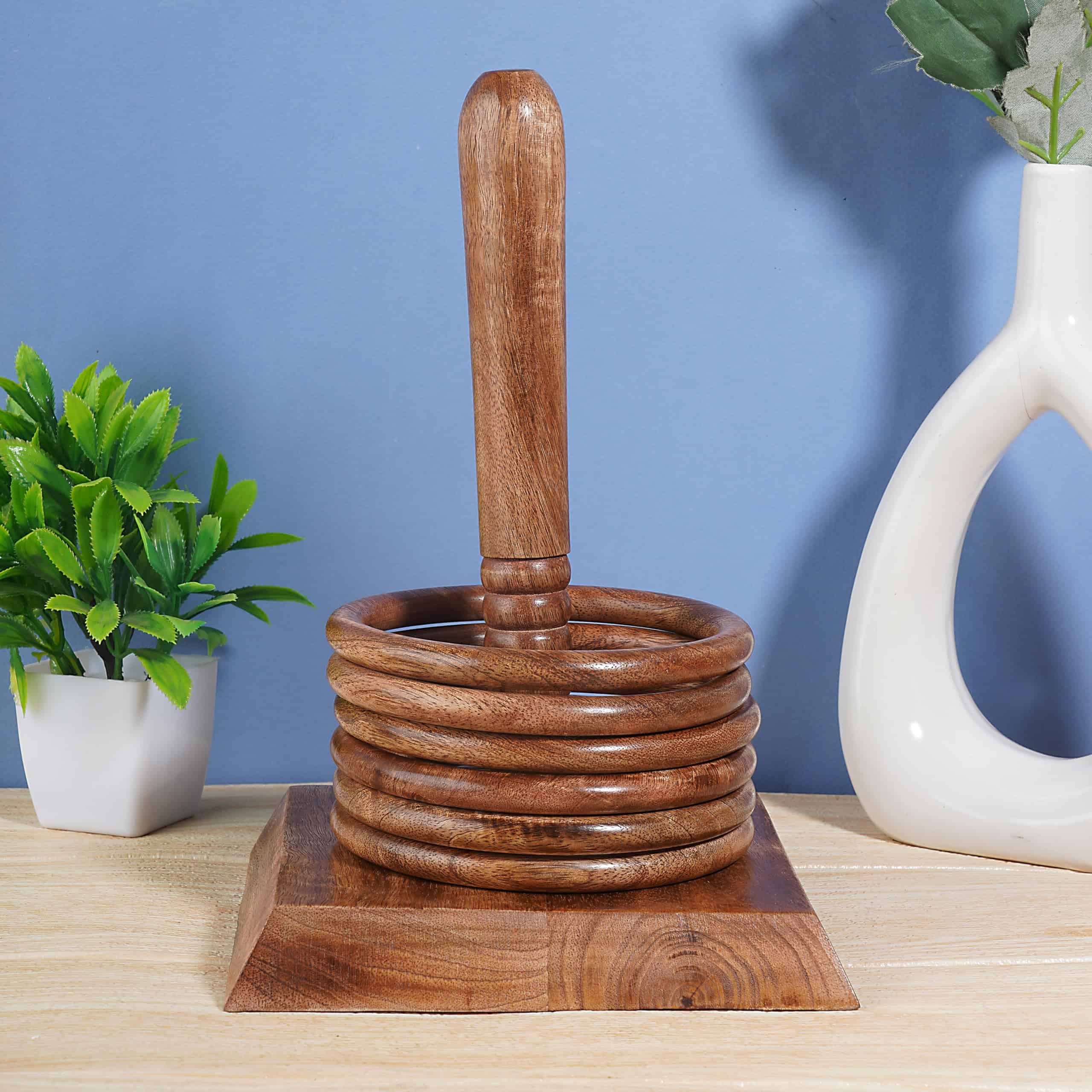 Juego de Anillos de Madera Ajuny para Niños - Juego - Imagen 6