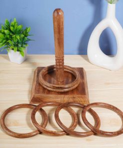 Juego de Anillos de Madera Ajuny para Niños - Juego