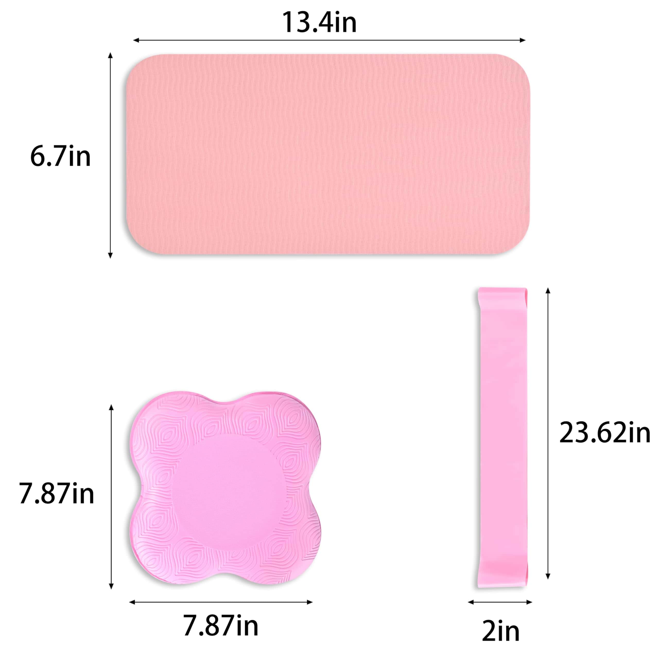 Almohadilla de Soporte para Rodillas de Yoga -Rosa - Imagen 3