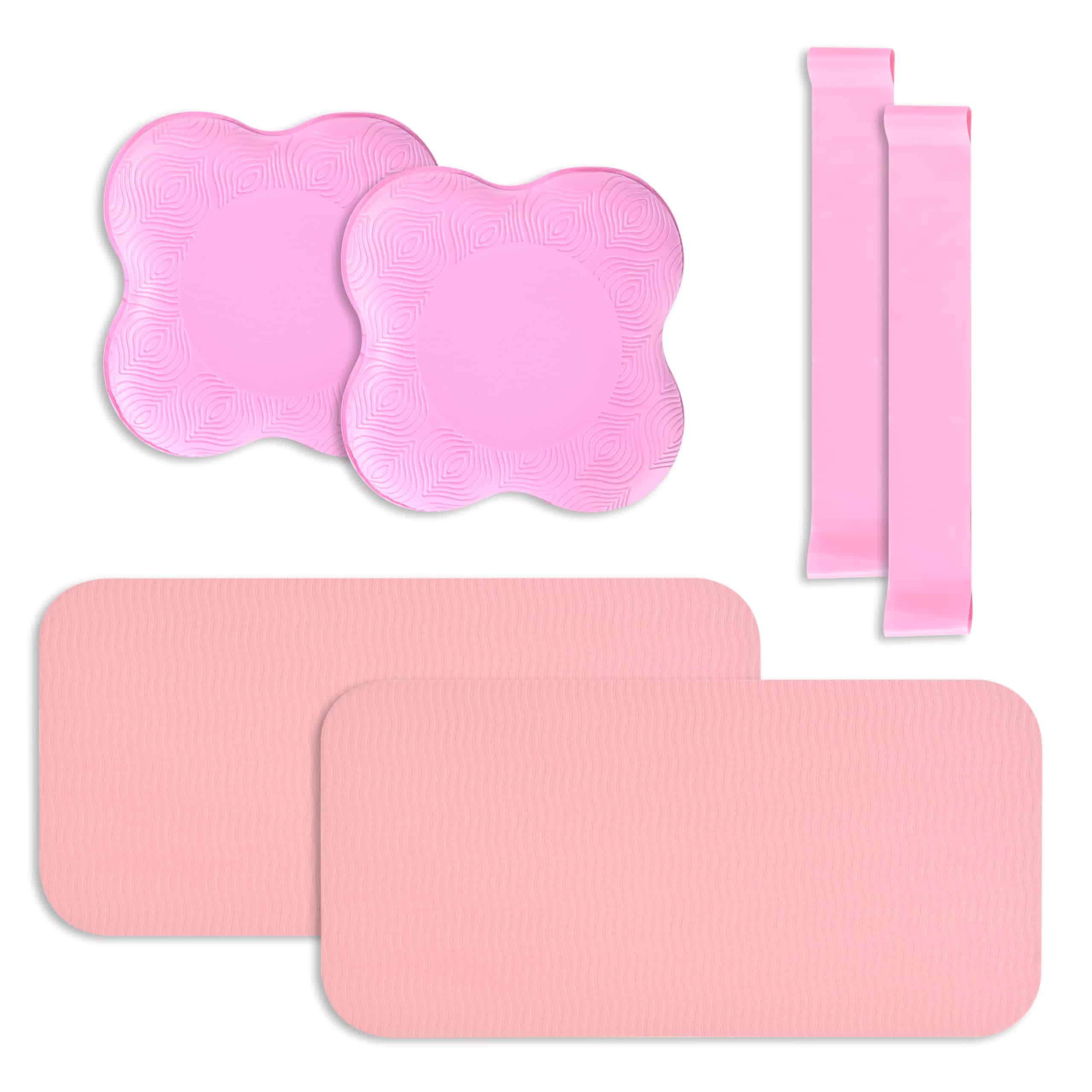 Almohadilla de Soporte para Rodillas de Yoga -Rosa