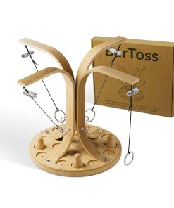 Juego de Lanzar Anillos de Madera para 4 Jugadores