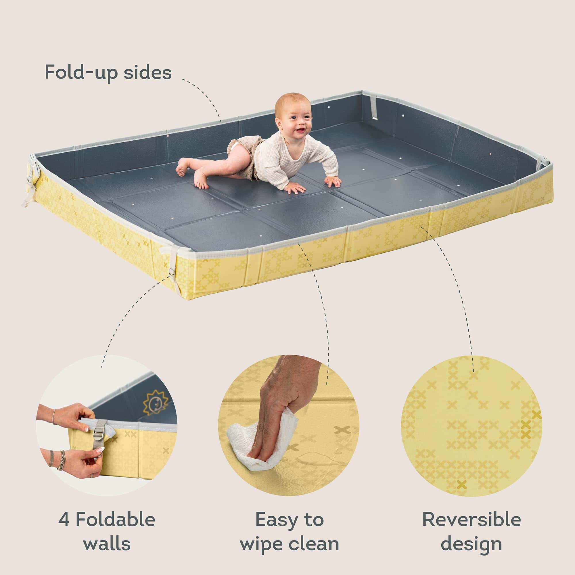 Tapete de juego de espuma suave plegable Taf Toys a prueba - Imagen 4