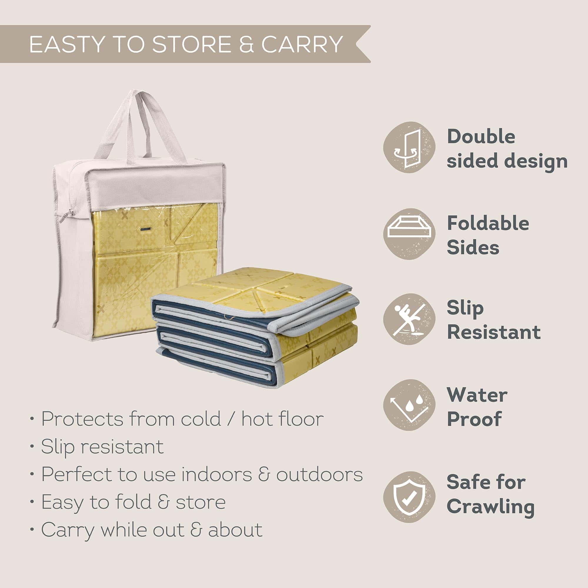 Tapete de juego de espuma suave plegable Taf Toys a prueba - Imagen 7