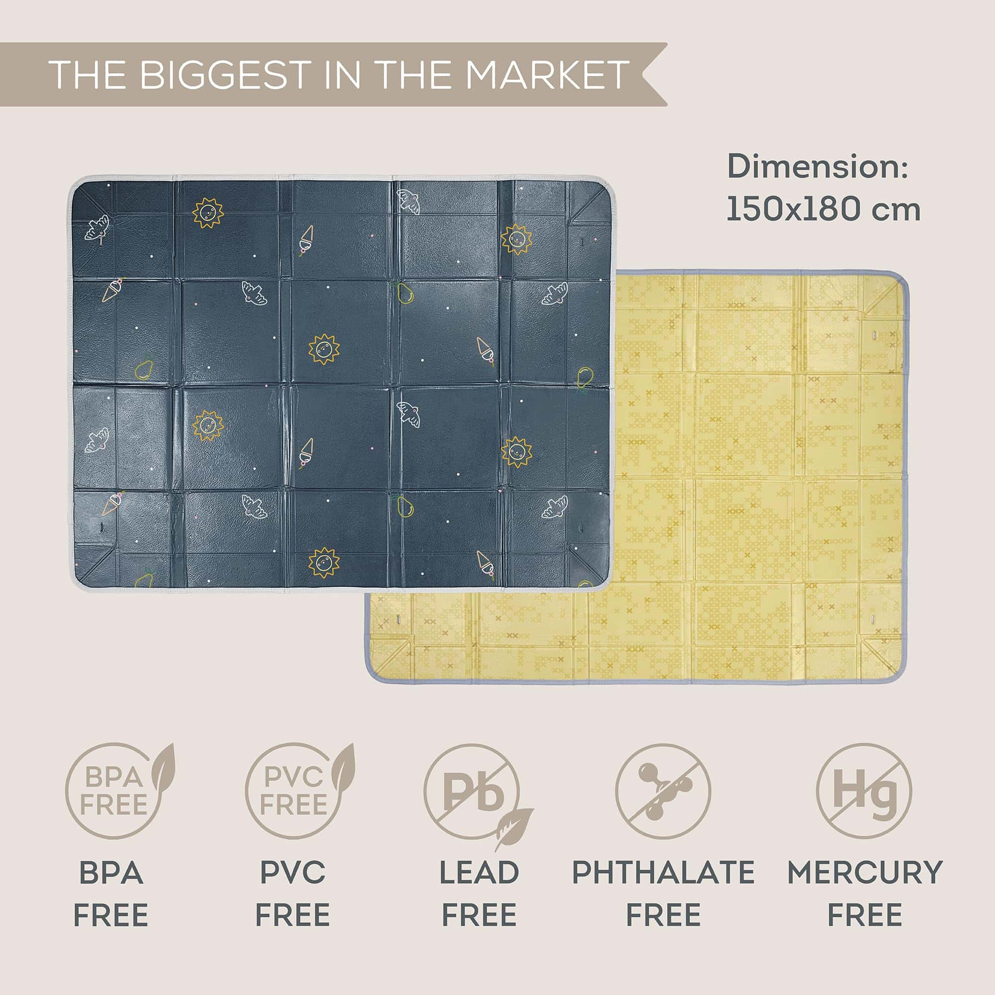 Tapete de juego de espuma suave plegable Taf Toys a prueba - Imagen 6