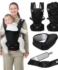 Portabebés 6 en 1 BabbleRoo con Asiento de Cadera,