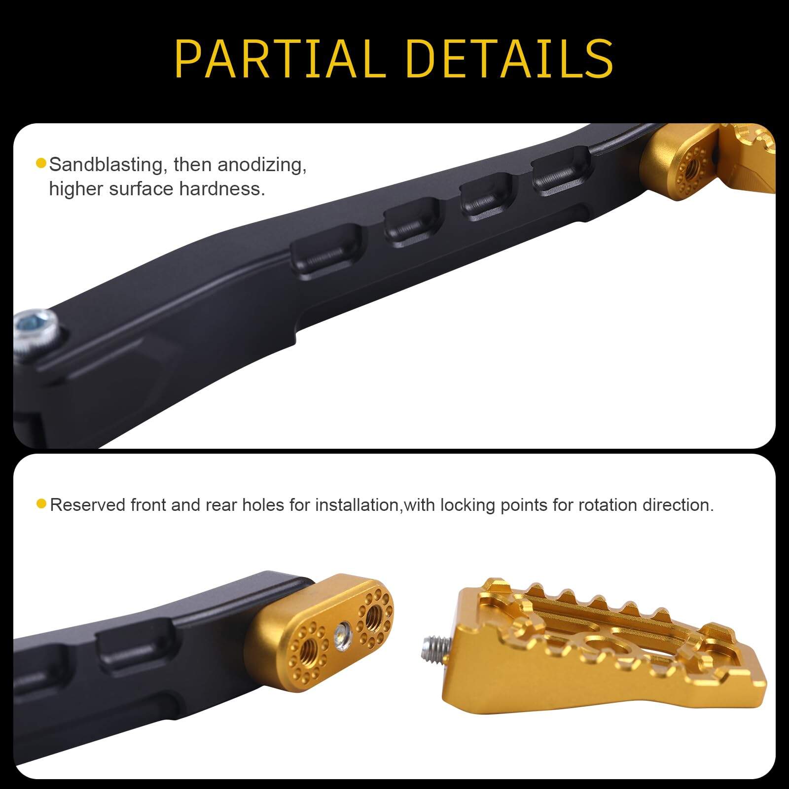 TOPRAMETAL para Harley Touring Floorboards MX Footboards - Imagen 7