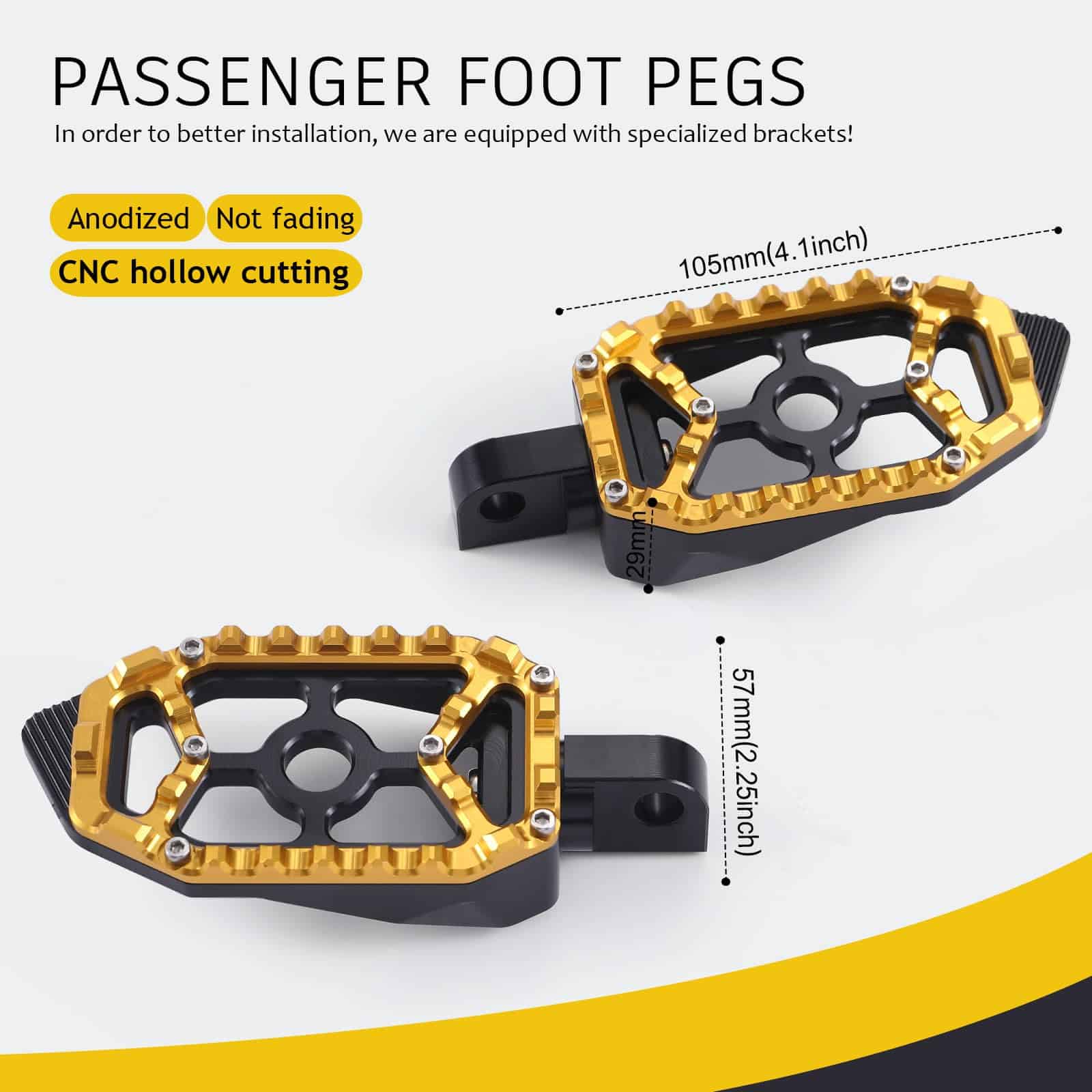 TOPRAMETAL para Harley Touring Floorboards MX Footboards - Imagen 5