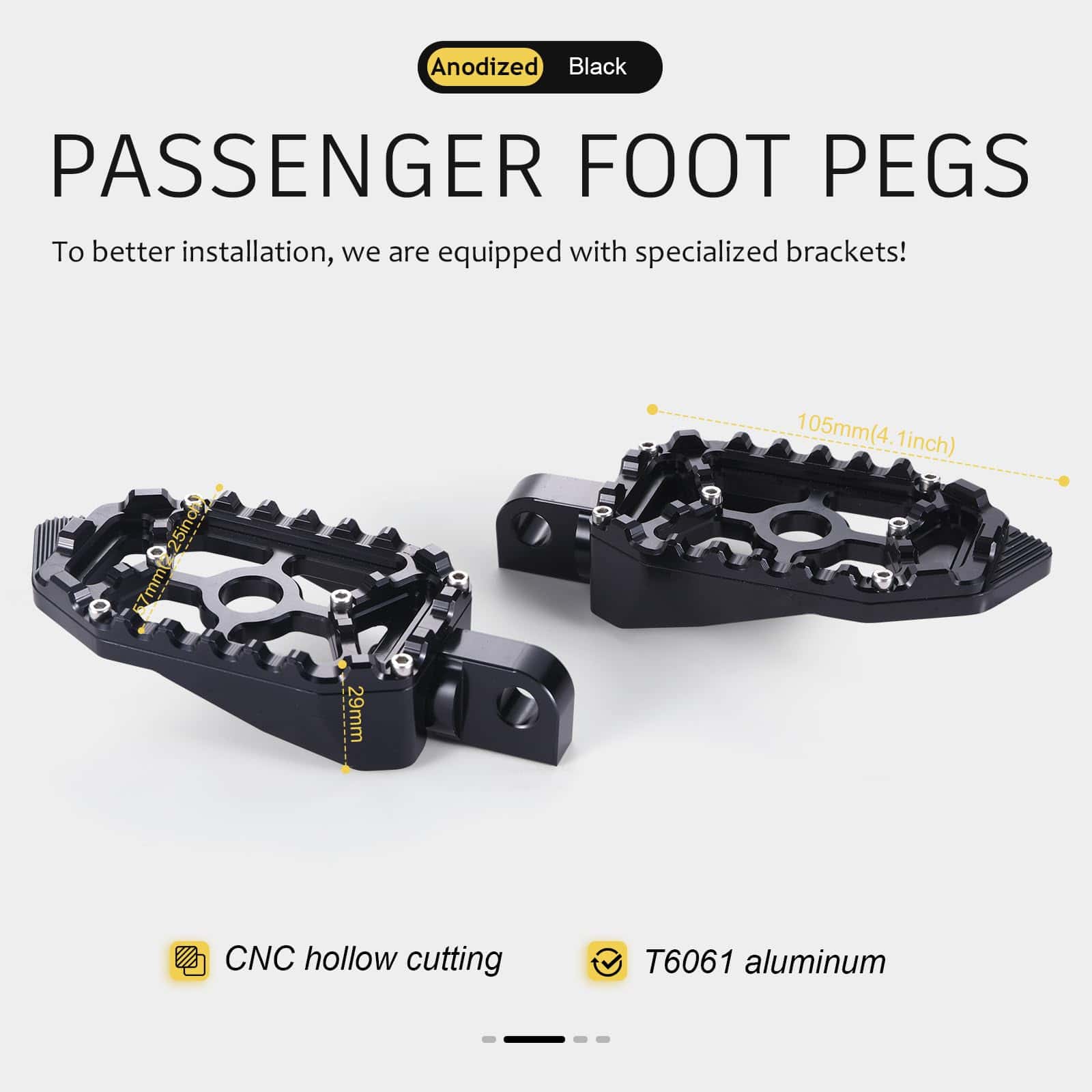 TOPRAMETAL para Harley Touring Tablas de Piso MX Reposapiés - Imagen 5