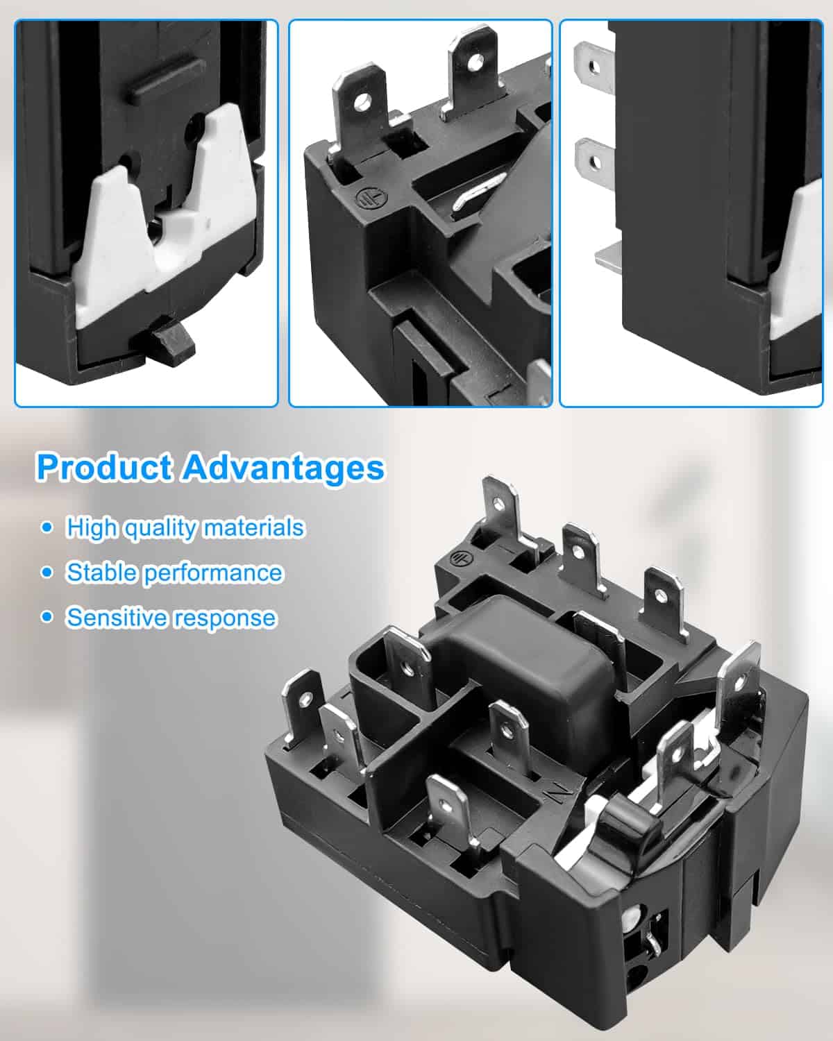 Kit de relé de arranque PTC y protector de sobrecarga para - Imagen 3