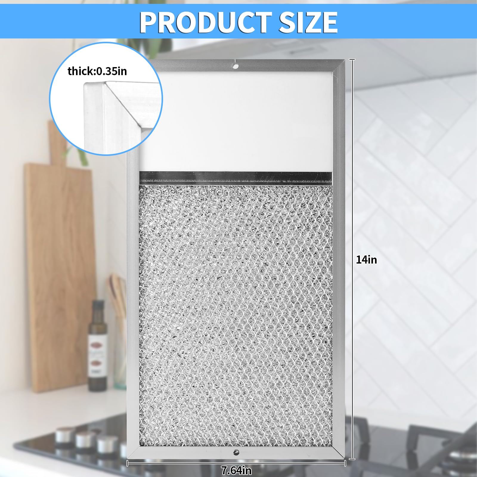 Filtro de campana con lente de luz de repuesto para Broan - Imagen 4